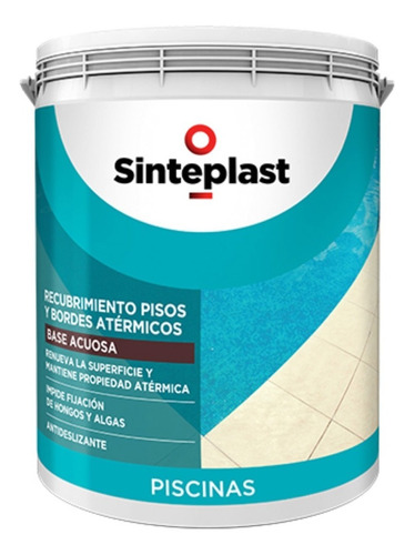 Recubrimiento Acrílico Para Pisos Atermicos 4l Sinteplast Mm Color Blanco