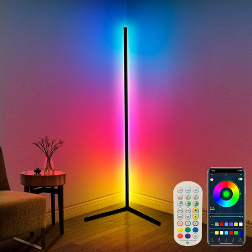 Lampara De Pie Led Que Cambia De Color De 65 Pulgadas