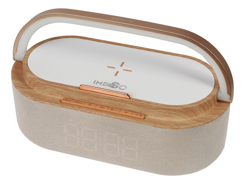 Carregador Indução C/ Led E Caixa De Som Imenso Ims228 Cor Cinza