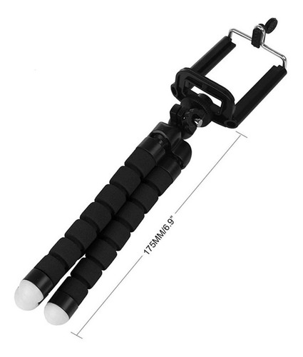 Mini Tripé Flexível Ajustável Flexível Gopro Sjcam Celular