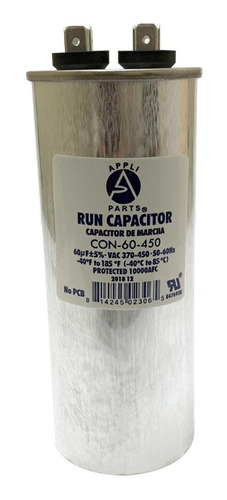 Condensador/ Capacitor De Marcha 60 Mfd 370-450vac Redondo