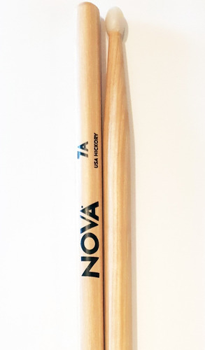 Imagen 1 de 3 de Palillos Baquetas Bateria Nova Vic Firth 7a Nylon Hickory