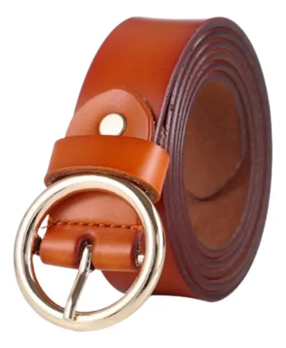 Elegante Cinturón Para Dama De Cuero Genuino Cowather Ns001