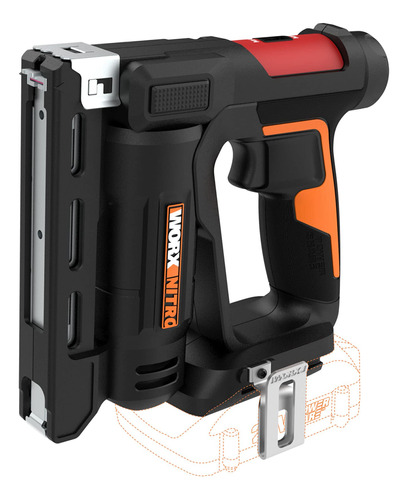 Worx Nitro - Grapadora De Corona Inalmbrica De 20 V Power Sh