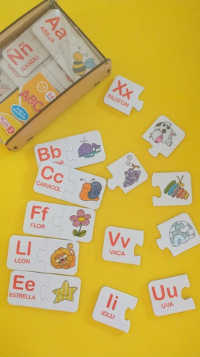 Imagen 3 de 9 de Juego Asociación Letras Imágenes Didácticos Infantil P Niños