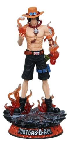 Figura De Colección One Piece Portgas D Ace De Pie 26cm