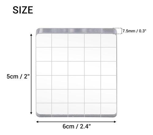 Conjunto De 6 Bloques Transparentes Con Rejilla Para Manuali