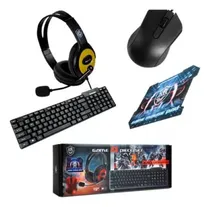 Comprar Combo Gamer Teclado Mouse Auricular Y Mousepad 4en1 *
