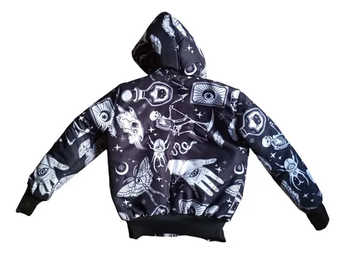 Nueva Chaqueta Unisex Estampada Rocknrolla Oversize Talla S-xl