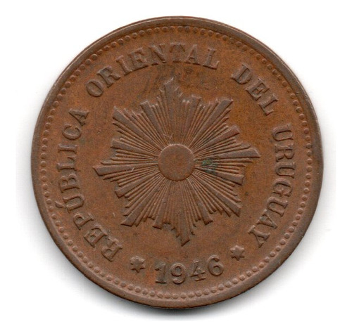 Moneda Uruguay 5 Centesimos Año 1946 Km#21a Xf