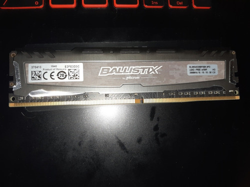 Memória Ram 8gb Crucial Bls8g4d26bfsbk Ballistix Sport At