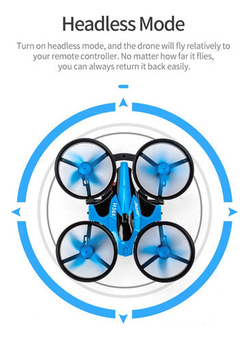 3 Em 1 Mini Rc Drone/barco/carro 4ch Kids Controle Remoto