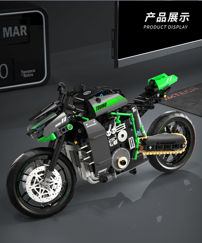 Moto Ducati Kawasaki Para Armar Construcción Technic Dat V4 809 Kawasaki Ka Z1