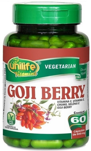 Imagem 1 de 4 de Gojiberry C/ Vitaminas 60 Cáps Unilife