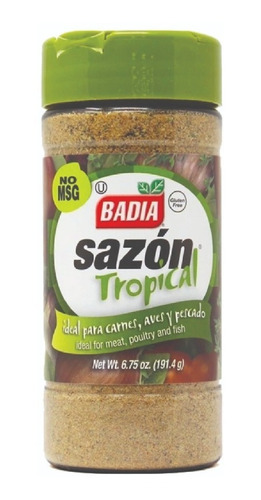 Badia Sazon Tropical Aves De Corral Y Peces Carnes 