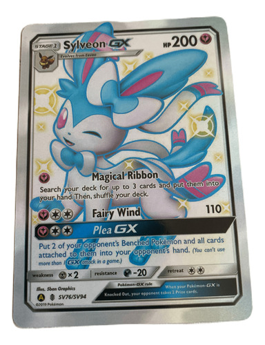 Juego De Carta Pokemon Alternativa Sylveon Gx