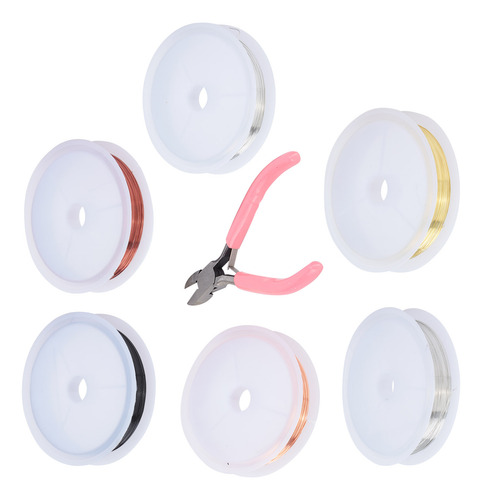 Jewelry Craft Wire 6 Pack Beading Set Brass Roll Mini