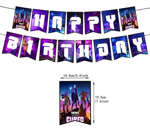 Kit Fiesta Fortnite Globos De Cumpleaños Decoración