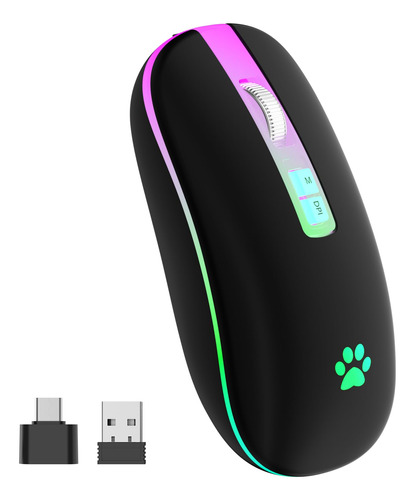 Karfun Mouse Inalambrico, Mouse Inalambrico Recargable De 2,