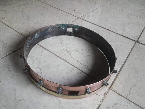 Imagen 2 de 2 de Aro De Tono Y Borde Para Banjo Antiguo Cobre Y Bronce