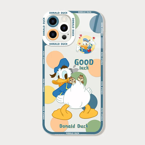 Funda Transparente Donald Duck Daisy Para iPhone 15 14 Pro 1