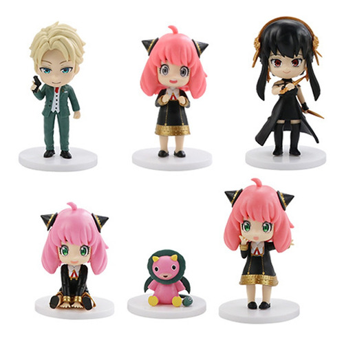 Spy X Family 6pcs/set Anya Anime Figuras De Juguete