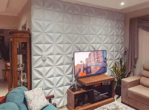 Imagem 7 de 10 de Revestimento - 3d Modelo Petalas Placas Decorativo De Parede