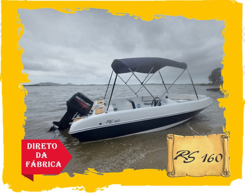 Lancha 16 Pés Rs 160 Com Motor Mercury 50 Hp 2t Elo 0km