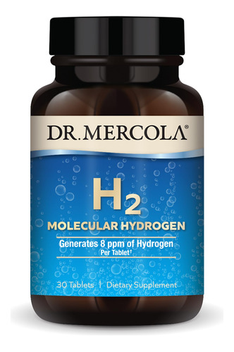 Suplemento Dr. Mercola H2 De Hidrogênio Com 80 Mg De Magnési