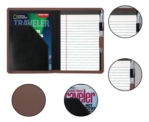 Carpeta Padfolio A5 Organizador Documentos Con Bloc De Notas