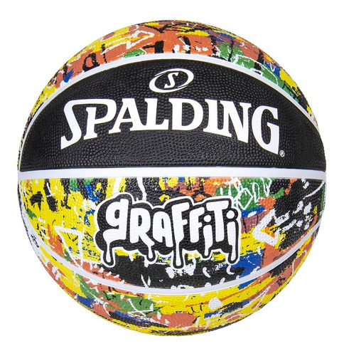 Pelota Spalding Graffiti N°7 - Pmx Deportes Color Negro/Amarillo