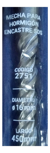 Mecha Broca Widia Sds Plus Hormigon 16 X 450mm Bremen 2751