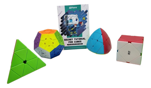 Pack Cubos Rubik Estuche Qiyi Original Formas Playset