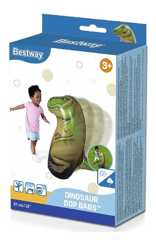  Puching Ball Dinosaurios Inflable Bestway Infantil Boxeo