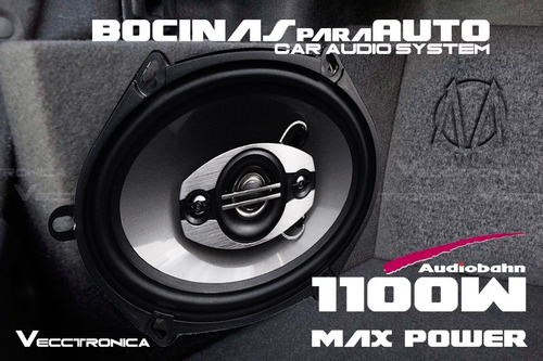 Par De Bocinas 6x8 Audiobahn 1100w Tweeter Integrado Maximo