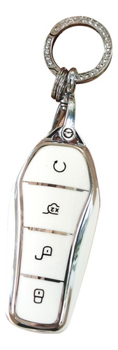 Yan Funda De Tpu For Llave For Coche Byd Blanco Con Llavero