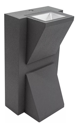 Lampara Aplique Pared Corbatin Decorativo Luz Calida Gris X2