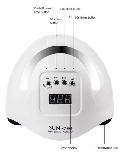 Lampara Manicure Profesional 180w Secador Uña Uv Led