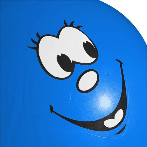 2 Brinquedos Upa Upa Bola Pula Pula Infantil Com Alça Azul
