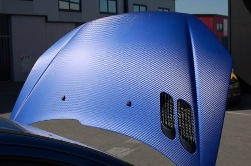 Vinilo Fibra Carbono Azul 3d 1mx1.27m