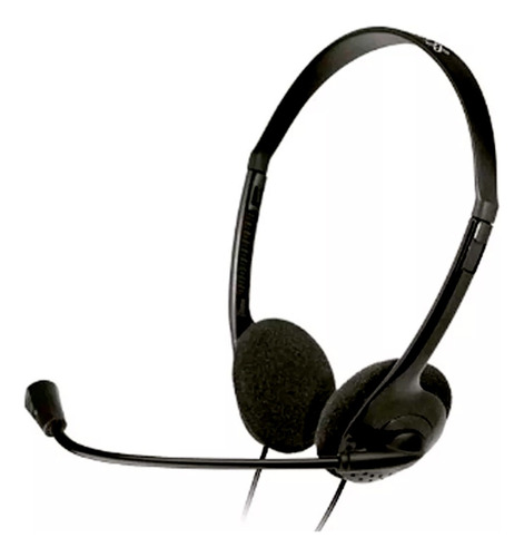 Auriculares Headset Microfono, Control De Volumen, Usb Negro
