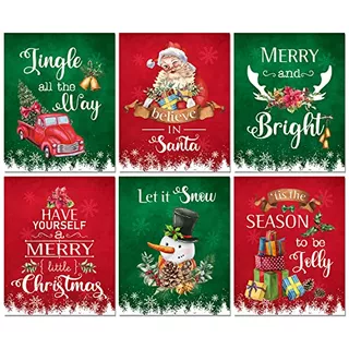 Carteles De Feliz Navidad - Impresiones De Santa, Regal...