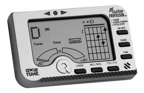 Afinador Cromatico Plug Y Microfono 3 En 1 Qwik Tune