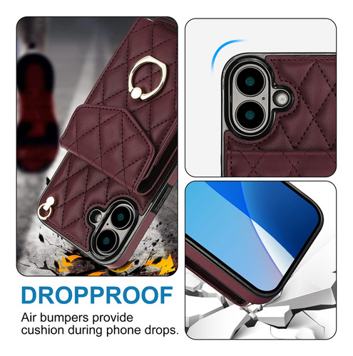 Funda De Piel De Primera Calidad Para Samsung S21 Fe 5g Con Correa Cruzada, Soporte Con Forma De Anillo, Tarjetero