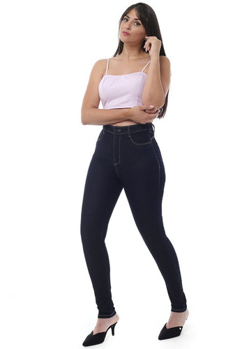 Calça Jeans Feminina Skinny Super Lipo Cintura Alta Sawary 