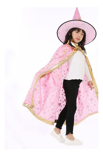 Conjunto De Sombrero Y Capa De Halloween Para Niños