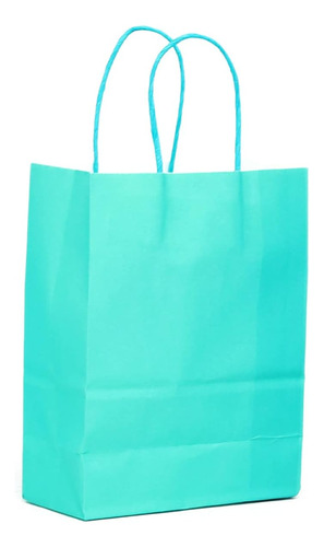 Paquete De 32 Bolsas De Regalo De Papel Verde Menta