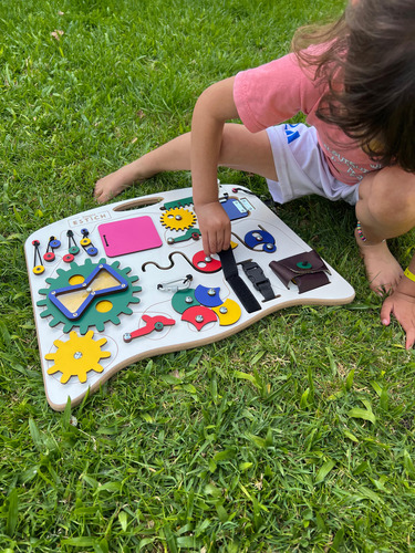 Panel Tablero Sensorial Infantil Didáctico Montessori Juegos