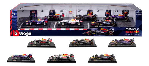 Set Red Bull 6 Autos F1 1:43 Checo Perez Verstapen Bburago