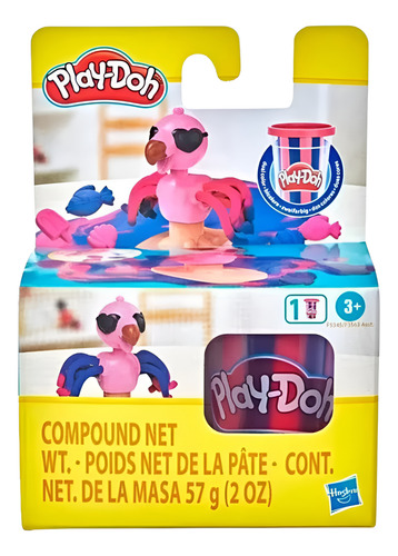 Masa Play-doh Sun Fun Pals Ast 3 Pack Multicolor Animales